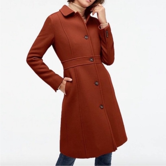 J. Crew Classic Lady Day Coat in Italian Double-Cloth Wool with Thinsulate - Picture 12 of 12